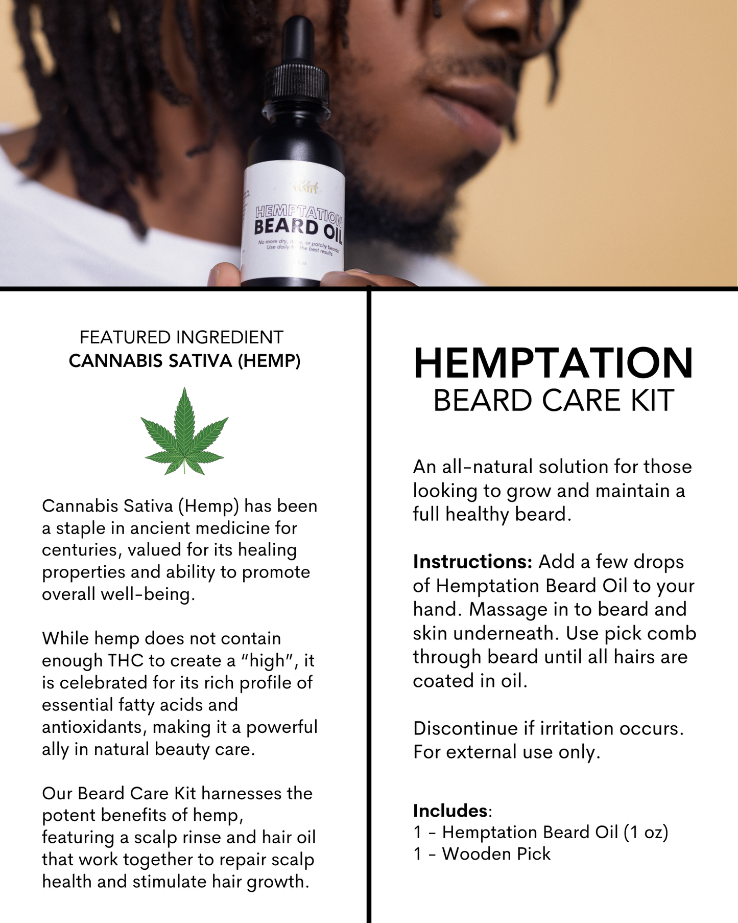 Hemptation Beard Care Kit