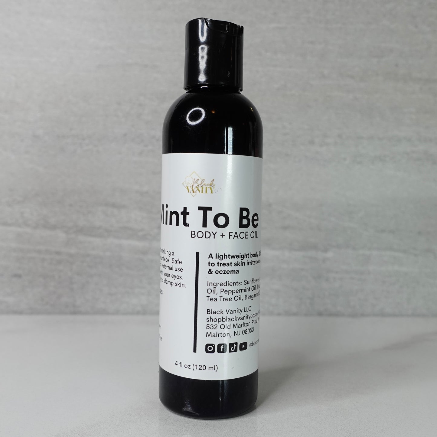 Body & Face Oil | Black Vanity | Mint To Be Oil