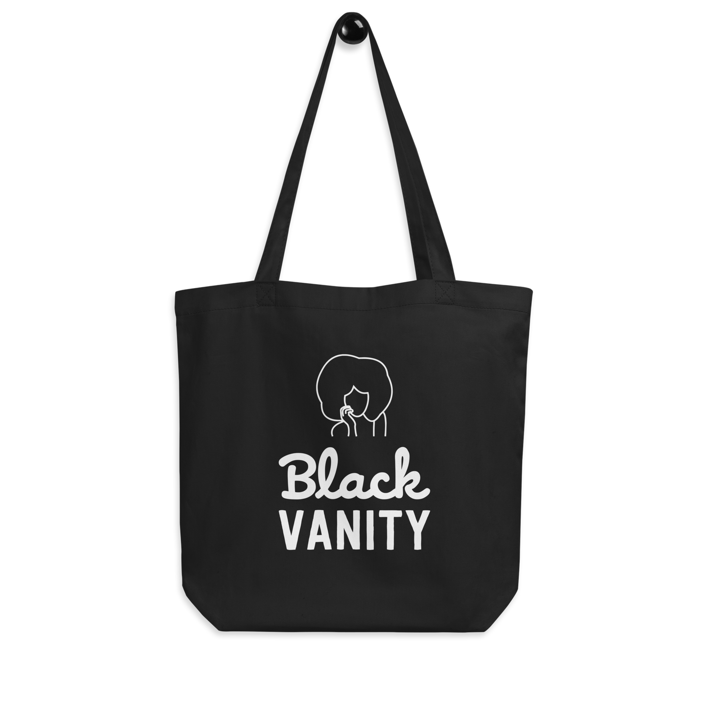 Black Vanity Tote Bag
