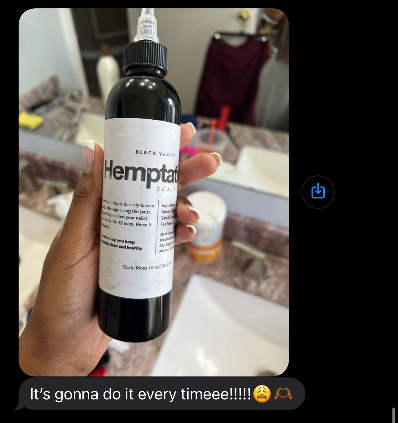 Hemptation Scalp Rinse (ACV Rinse)