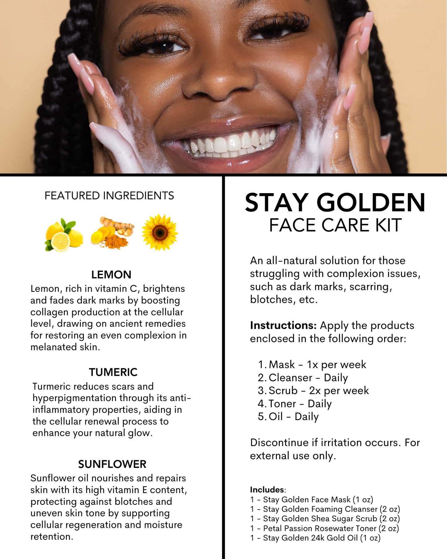 Stay Golden Face Care Kit