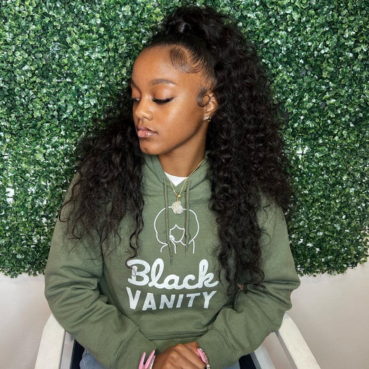 Jaida Day (Black Beauty Near You) in Black Vanity Vintage Hoodie